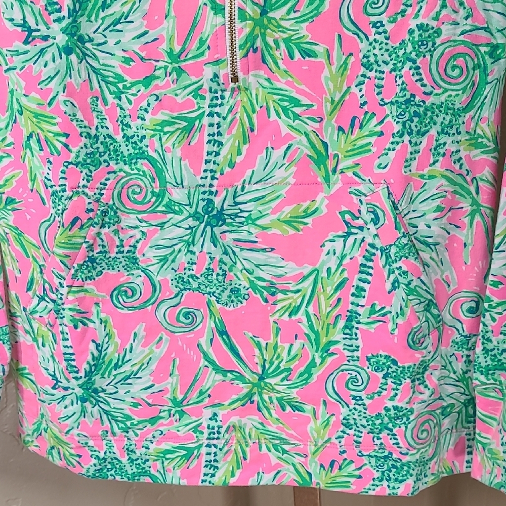 Lilly Pulitzer Skipper Popover Hangin Around Prosecco Pink UPF 50+ XS - Picture 4 of 14
